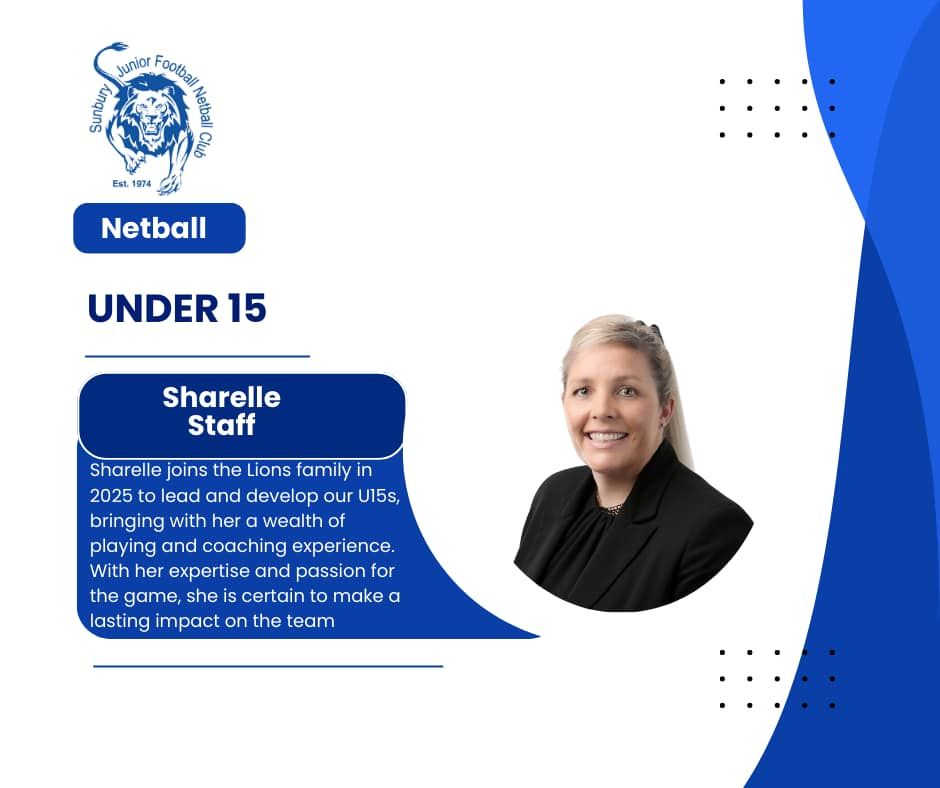 Sharelle Staff Coach under 15s