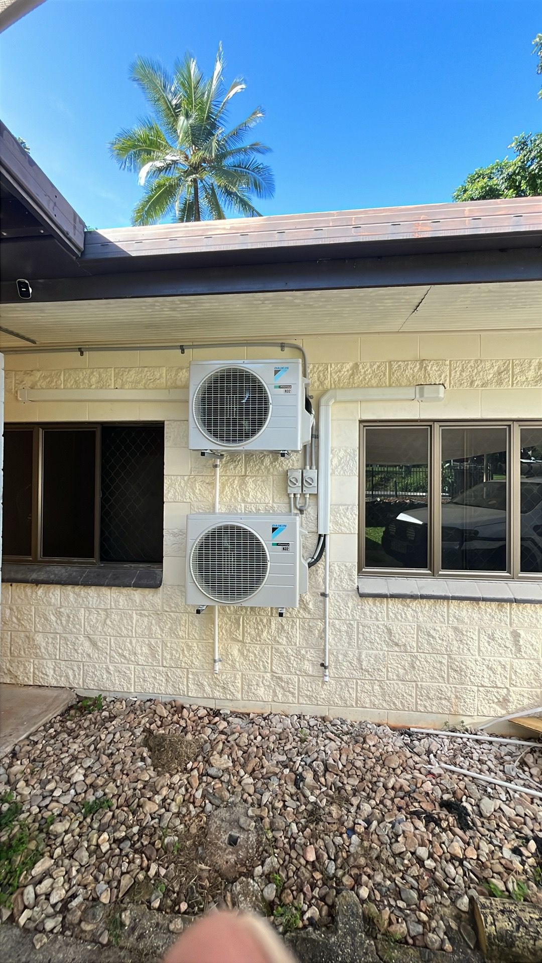 Blue Electronic Control Panel With Display and Red Knob — Topspark Electrical FNQ in Bayview Heights, QLD