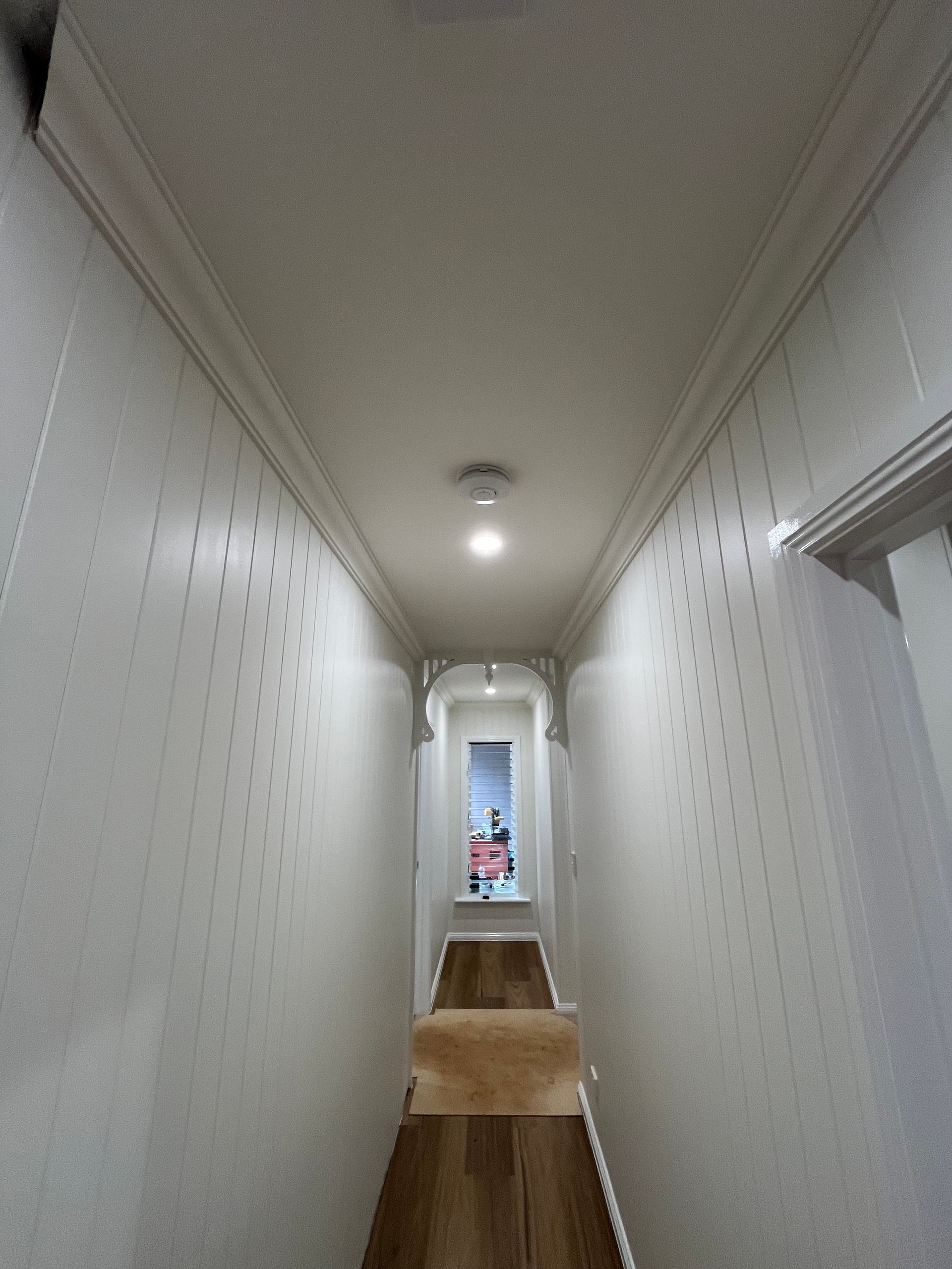 Empty White Room With Ceiling Fan, and Air Conditioner — Topspark Electrical FNQ in Bayview Heights, QLD