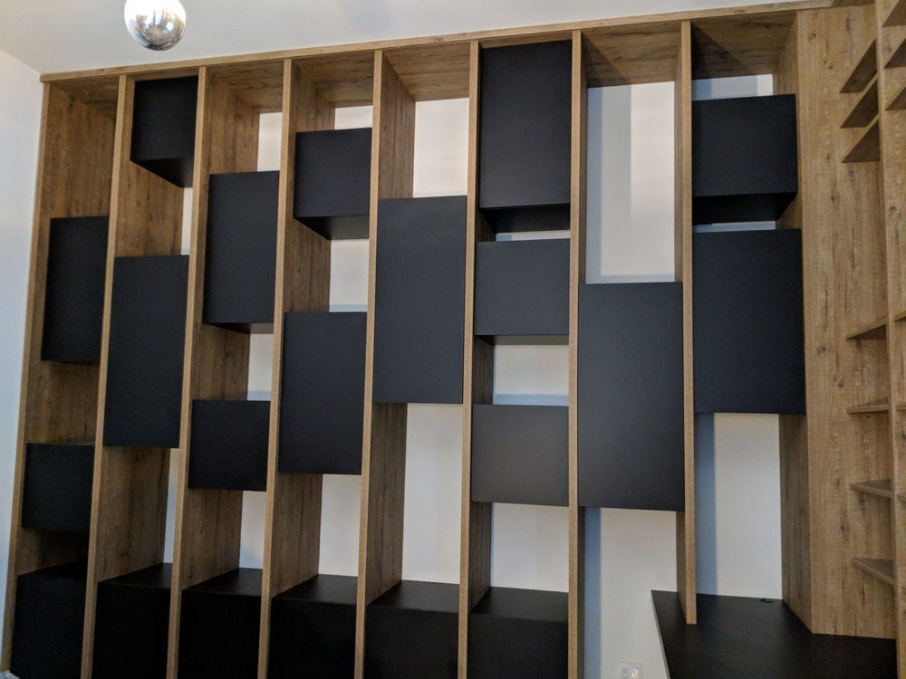 Unique custom craft cabinets.