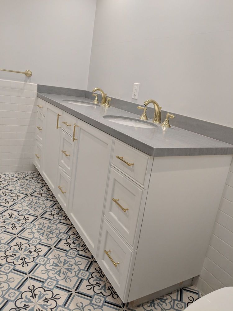 Stunning bathroom vanity in San Francisco, CA.