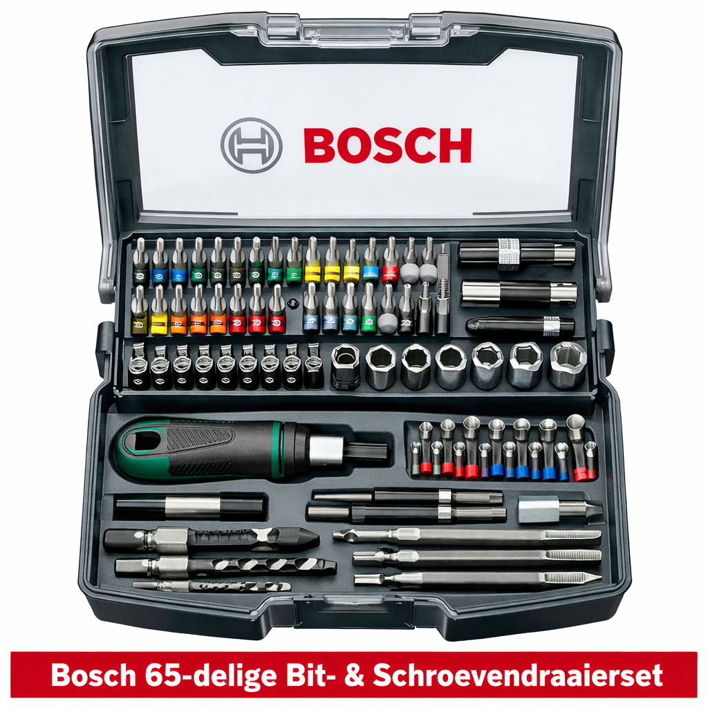 Bosch 65-delige bitset schroevendraaierset
