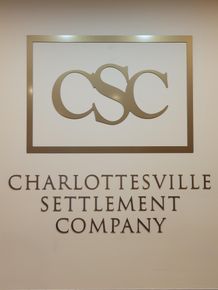Company Sign On The Wall — Charlottesville, VA — Charlottesville Settlement Company