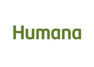 Humana logo in green text on a white background