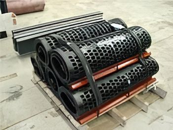 Rolled Conveyor Belt Rubbers On The Floor — Conveyor Maintenance Services In Bohle, QLD