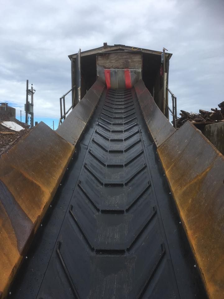 Close Up View Of Chevron Conveyor Belts — Conveyor Maintenance Services In Bohle, QLD