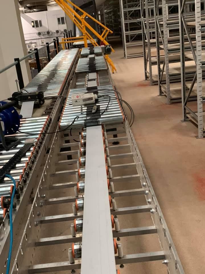 Roller Conveyor At The Factory — Conveyor Maintenance Services In Mareeba, QLD