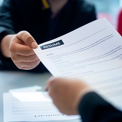 Applicant Passing His Resume — Chicago, IL — Mail Center Of Chicago Inc