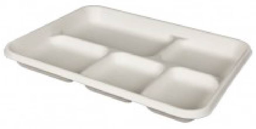 Nowpak 5-Compartment Lunch Tray, Case Pack:500 (2/250)