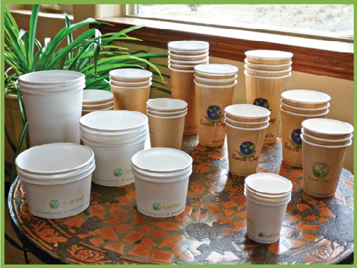 EARTH BOWL KRAFT COMPOSTABLE SOUP CONTAINERS WITH LIDS