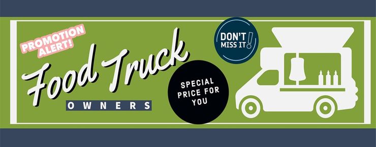 Food Truck Special Promo, Sustainable, Hinged Containers, Cutlery, Cups, Bowls, Ecofriendly