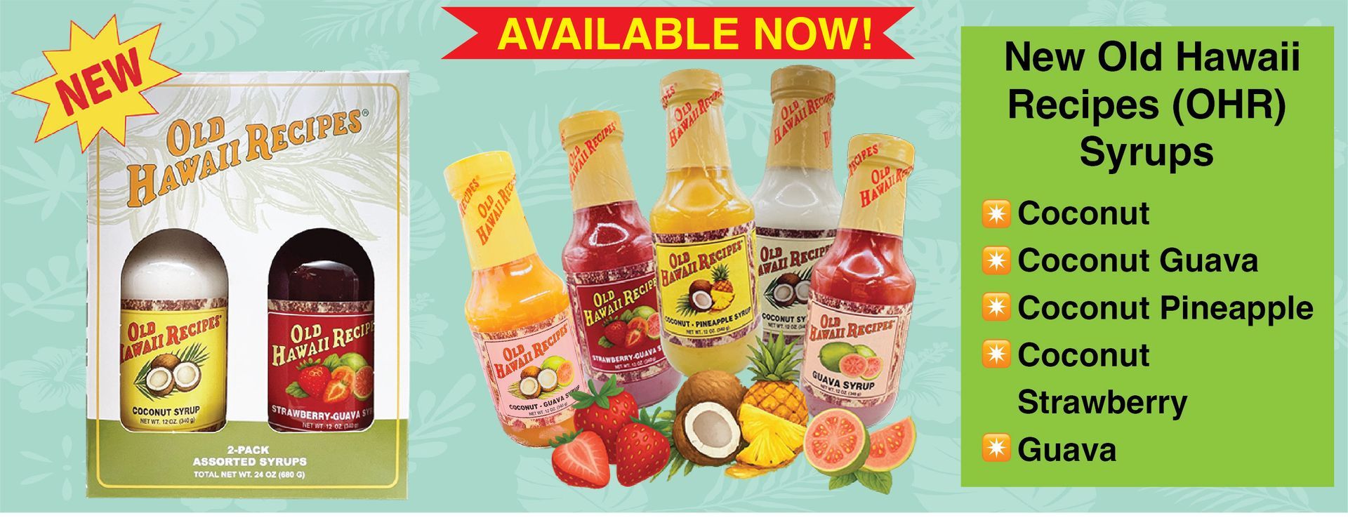 OHR New Island Flavor Syrups