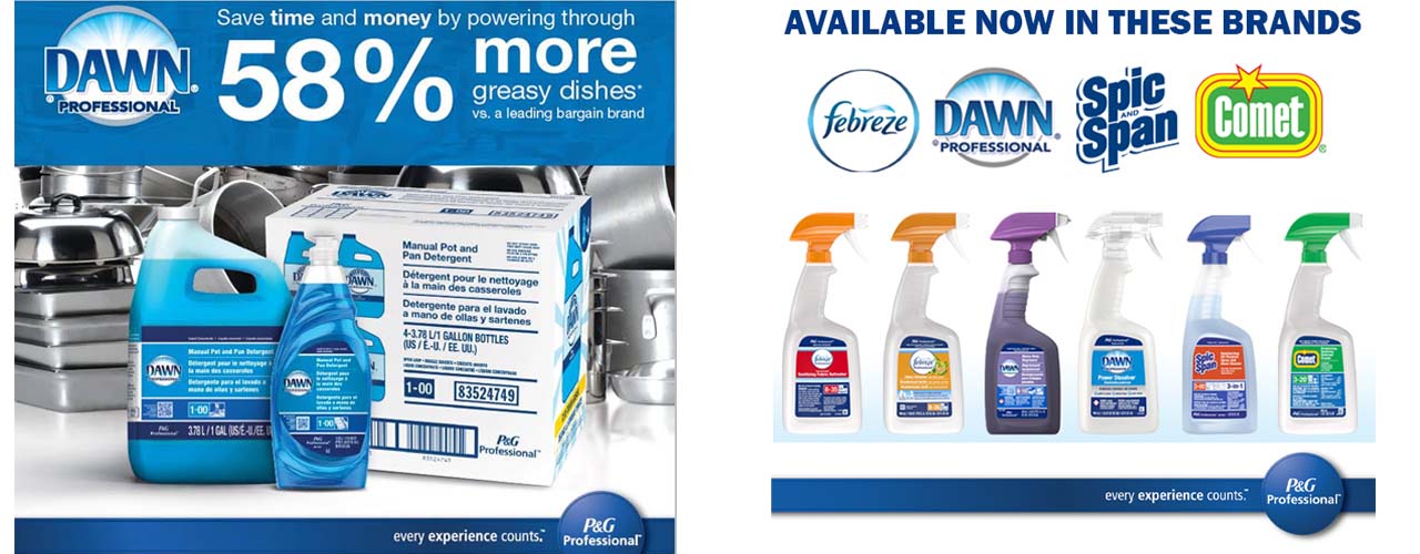 P&G Professional Cleaning and Disinfectant Supplies