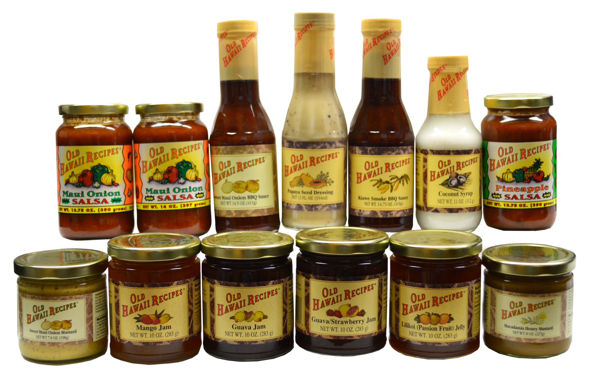 OHR, Old Hawaii Recipes, tropical jams and jellies, salad dressings, BBQ sauces, mustards, and salsas