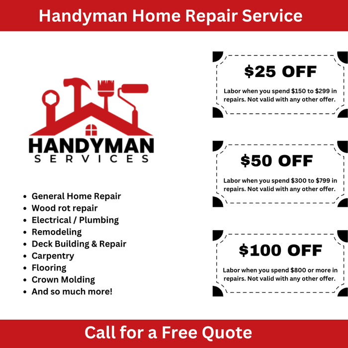 Best Handyman in Alpharetta GA Get Your Coupon!