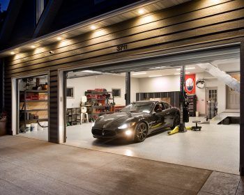 Black Car In Garage — St. Paul, MN  — APEX Design Build