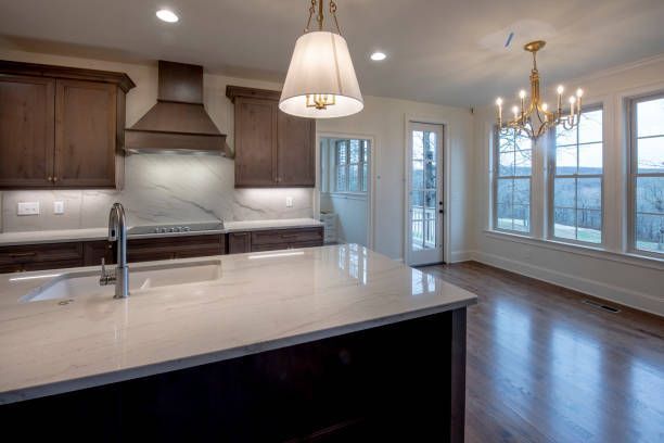 Modern kitchen room interior.