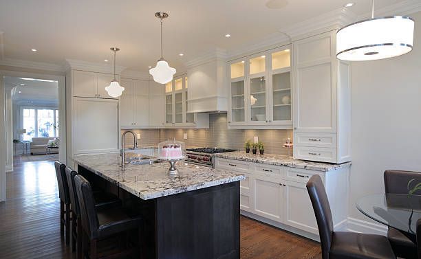 Modern kitchen in luxury home.