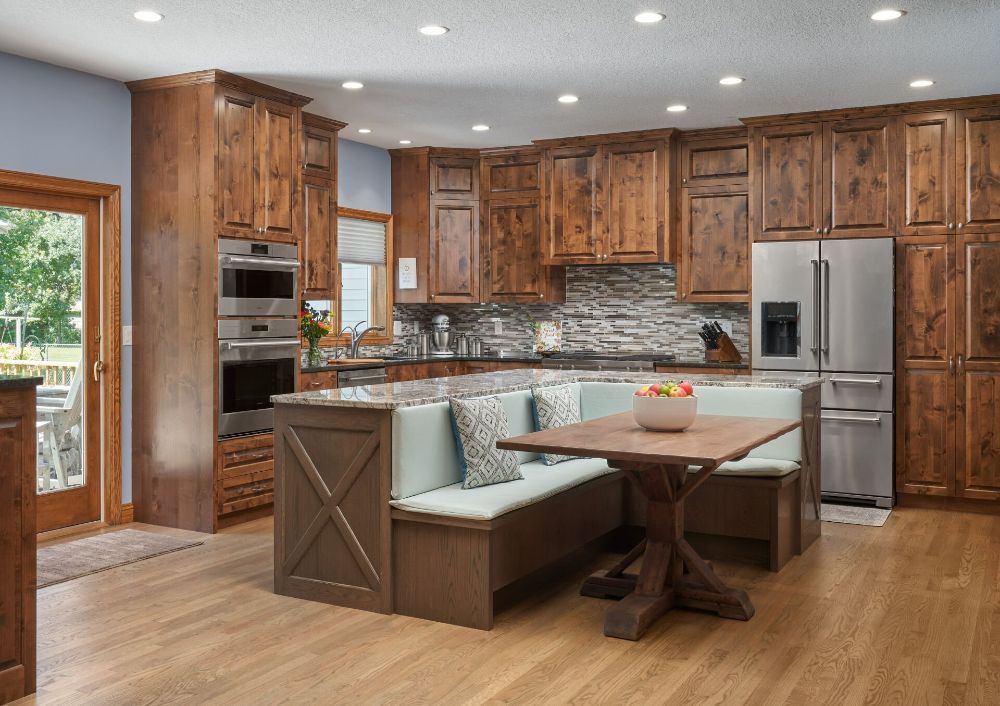 Brown Kitchen With Fruits — St. Paul, MN — APEX Design Build