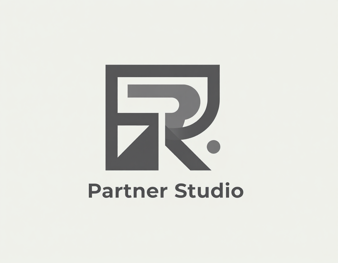 Logo minimale per studio professionale partner