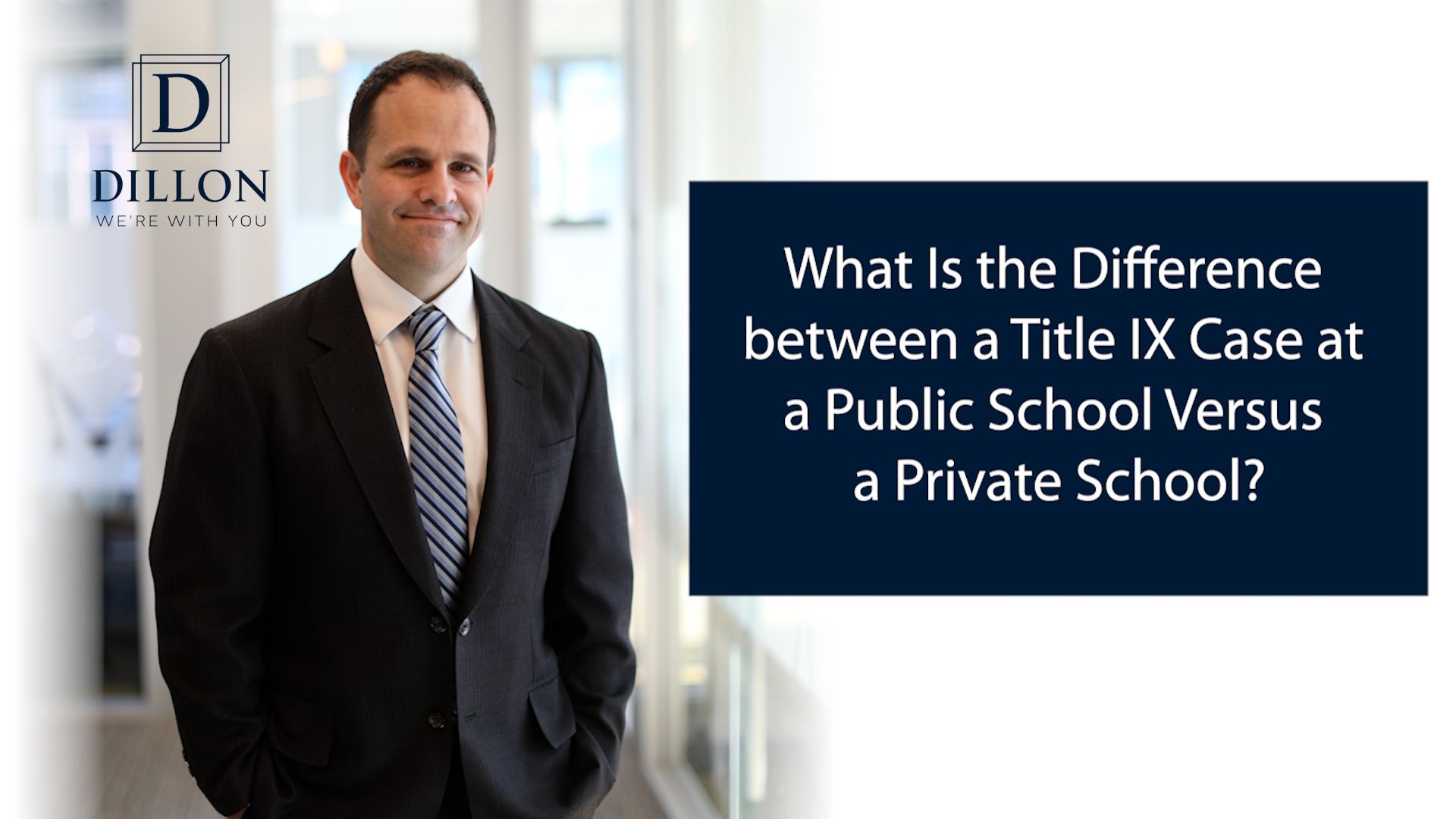 What is the difference between a title ix case at a public school versus a private school
