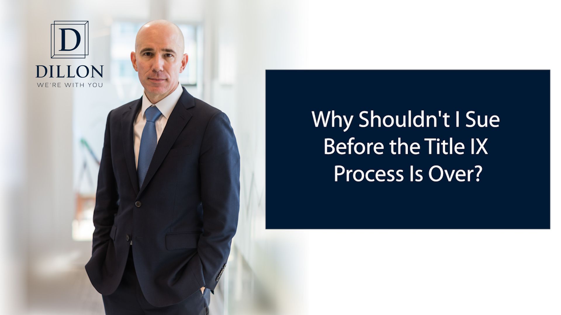 Why shouldn't I sue before the Title IX process is over?