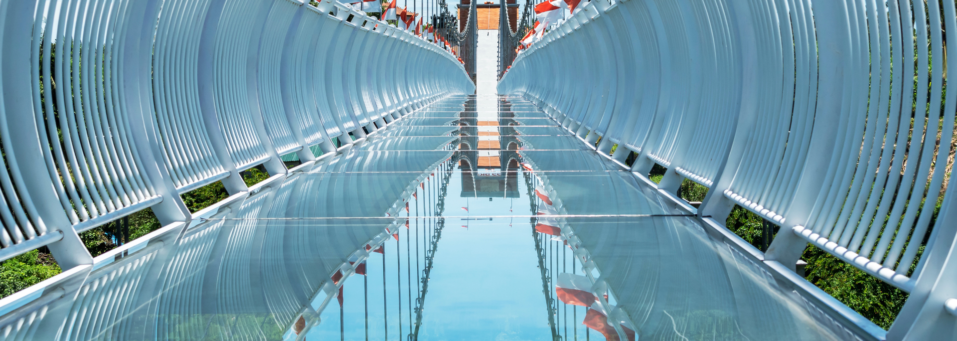 Picture of a glass bridge. 