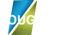 Logo with a blue and green angled shape and the letters 