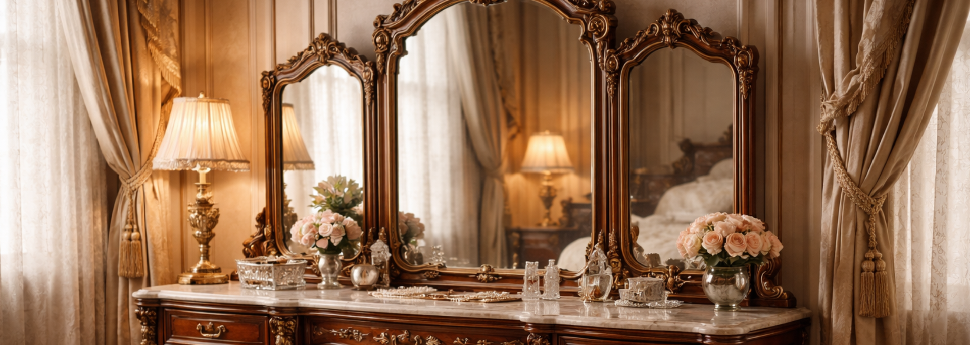 Picture of a grand vintage desk. Picture of a grand vintage desk.