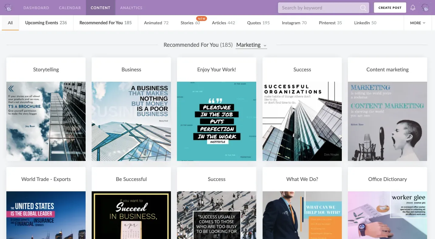 Chimpla Social Content Organiser