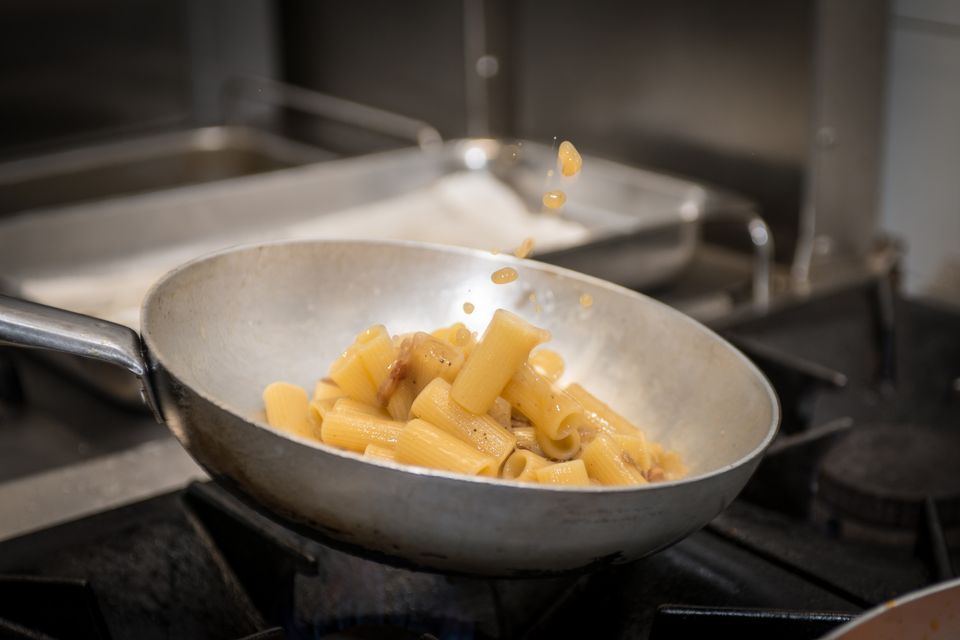 preparazione di un primo piatto