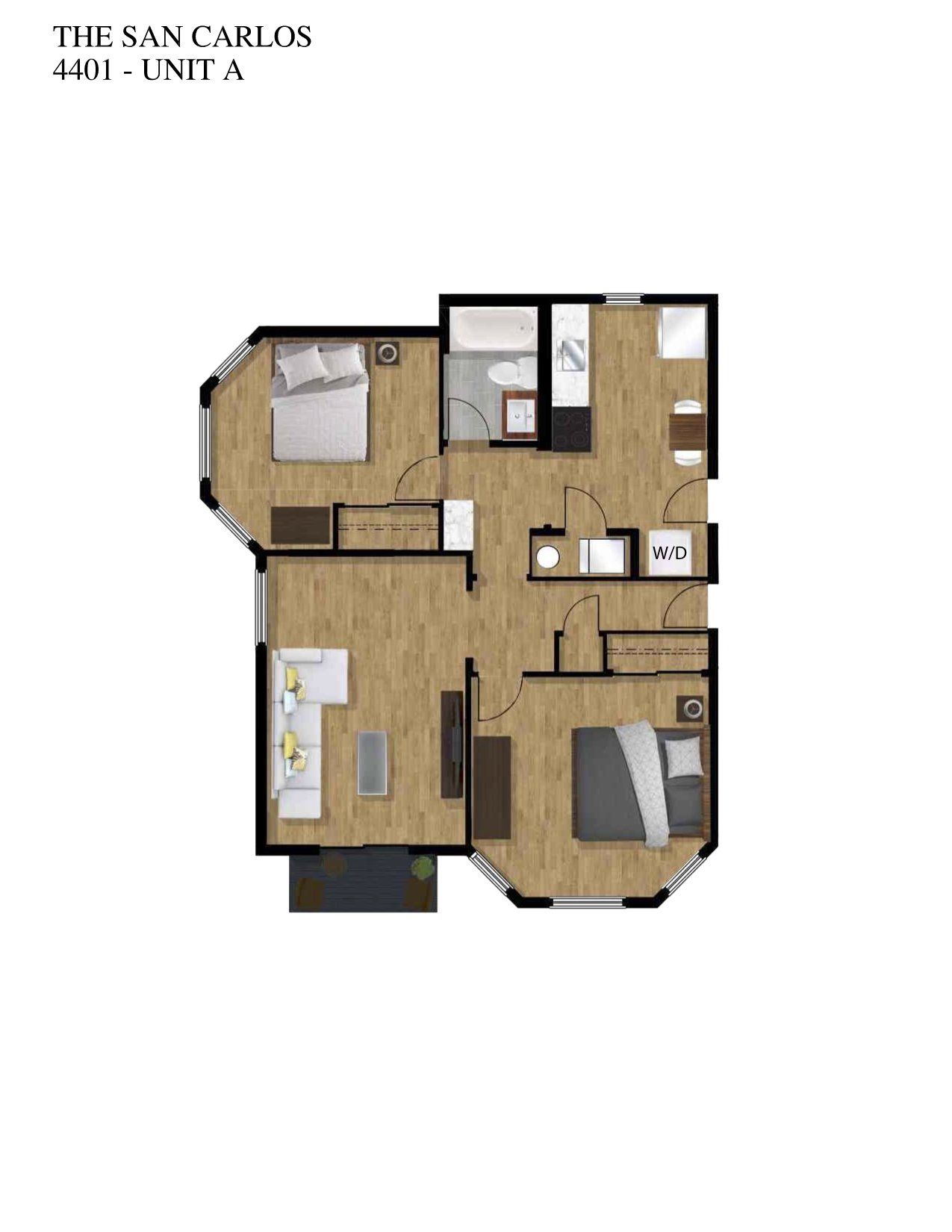 4401 Unit A Floor Plan Gallery