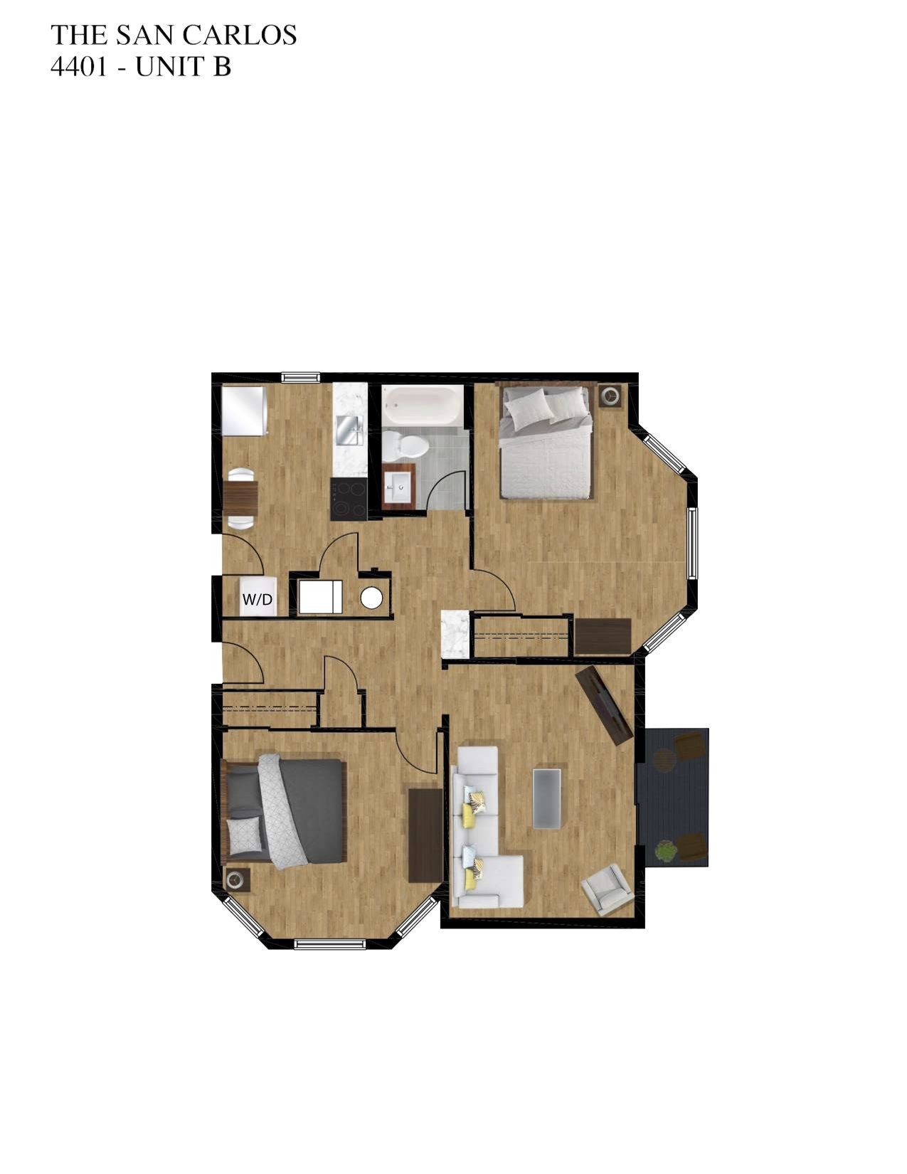 4401 Unit B Floor Plan Gallery