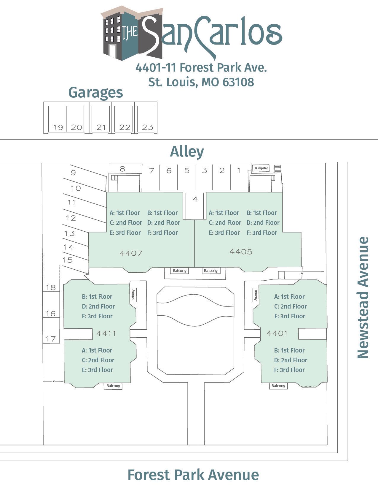 San Carlos Site Map