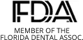 The fda logo is a member of the florida dental association.