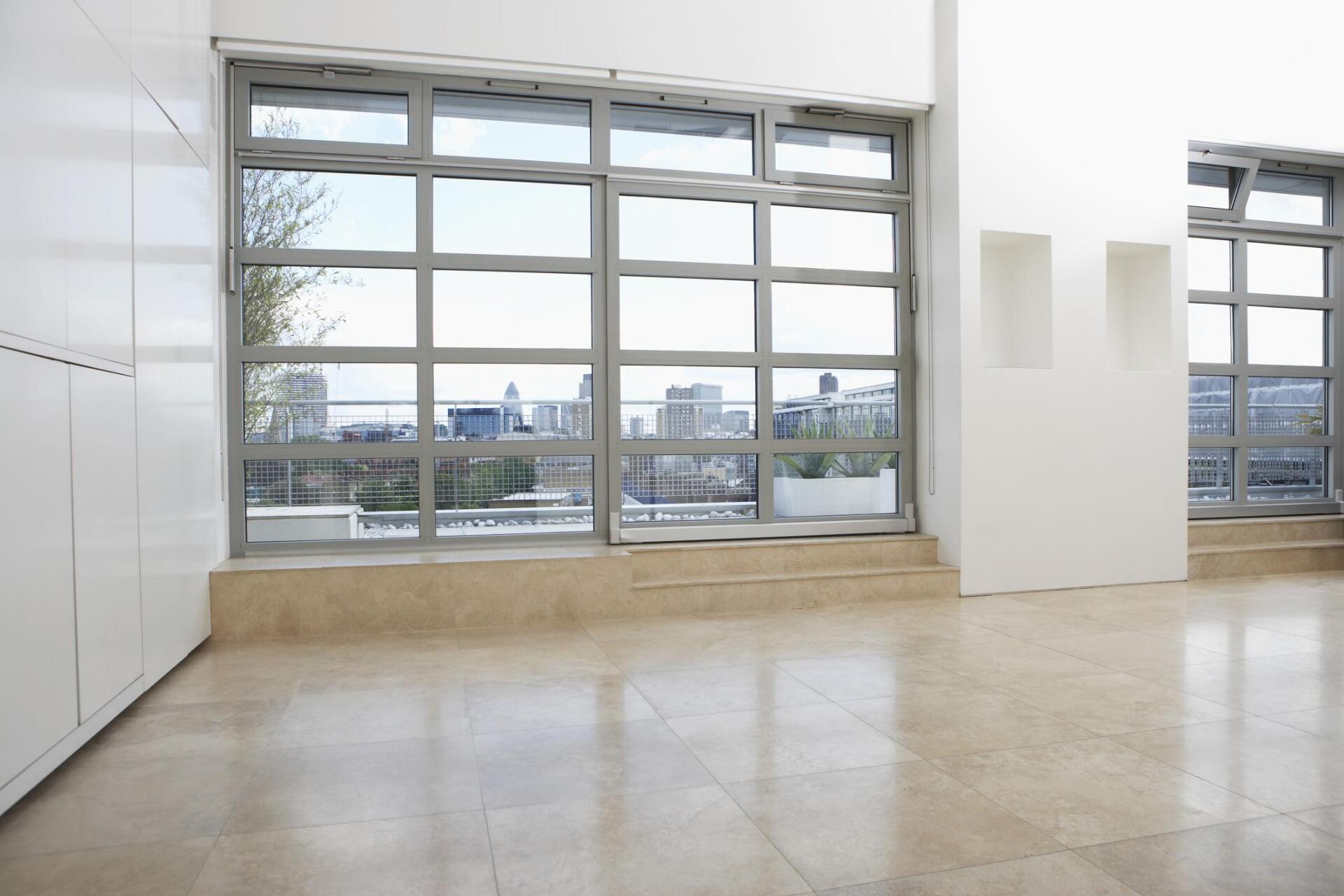 newly installed epoxy in the floor