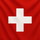 Drapeau suisse : fond rouge avec une croix blanche centrée.