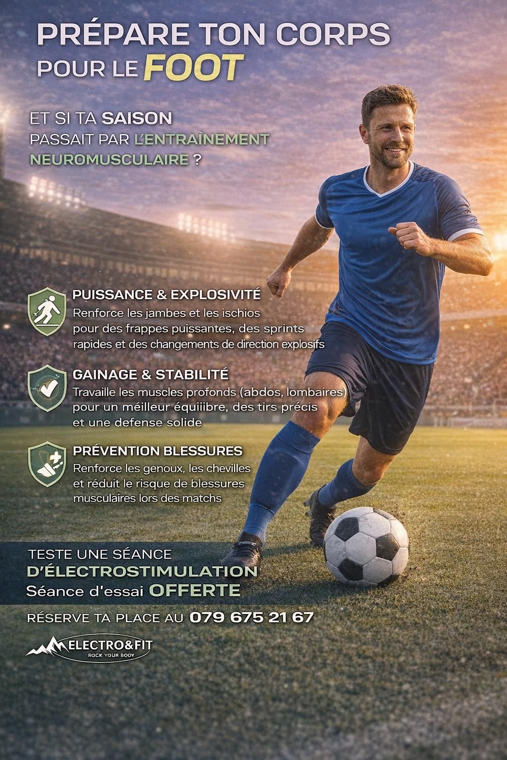 Avantage de l' électrostimulation pour le foot