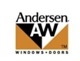The logo for andersen aw windows and doors.