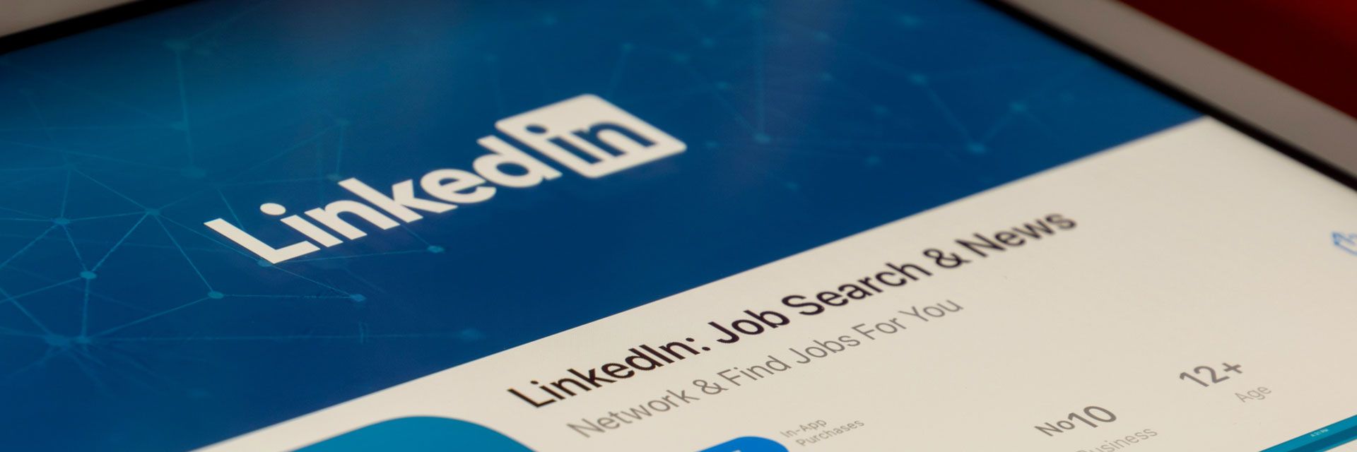 image of LinkedIn app on mobile phone