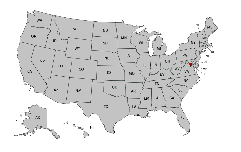 Map of United States to show Endeavor Agency's nationwide reach for executives, VPs, and senior managers who want expert career coaching specialists that will help find them their next job or guide them through their career pivot.