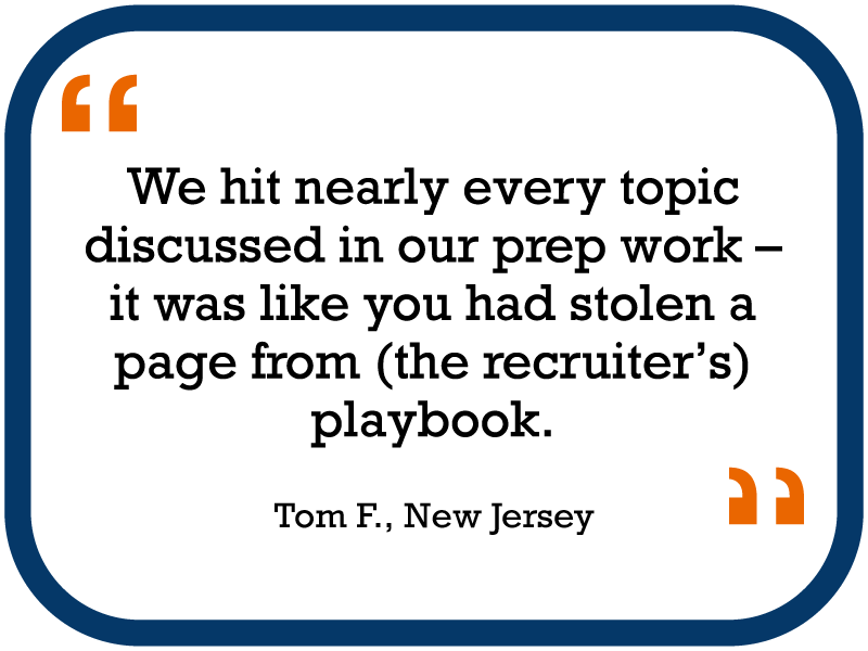 testimonial from Tom F. in New Jersey