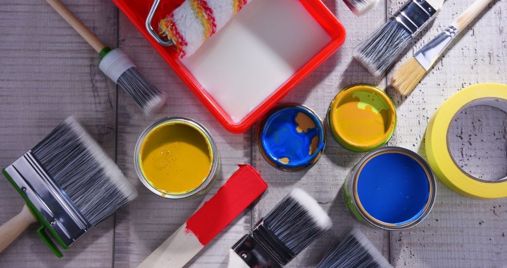 Paint Can And Paint Brushes — Painter In Muswellbrook, NSW