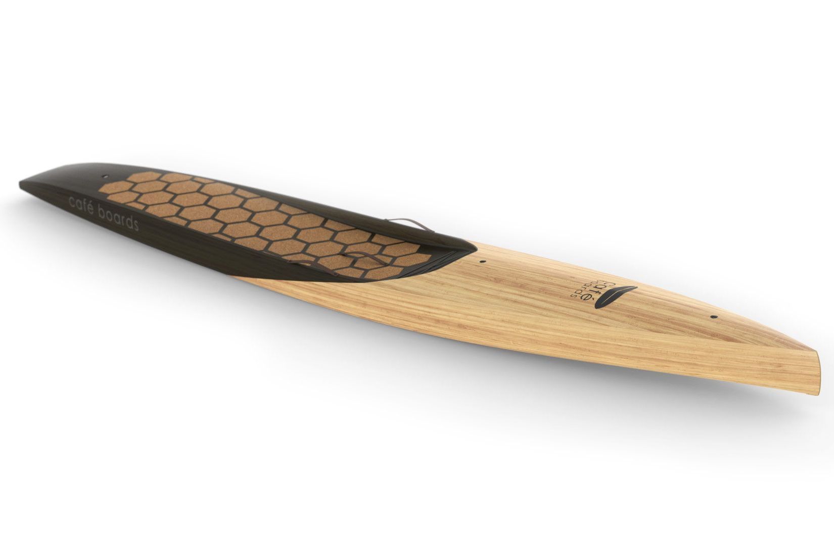 Ein Stand Up Paddle handgemacht aus edlem Holz