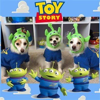 Dog Toy Story alien costumes