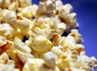 popcorn blue background