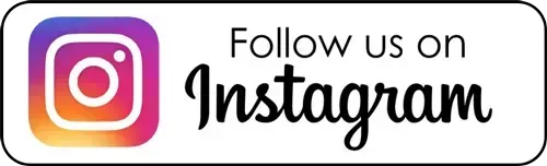 Instagram logo with “Follow us on Instagram” text on a white banner