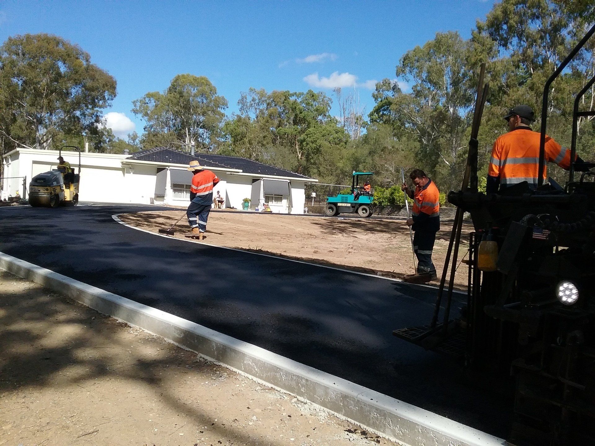 Asphalting Home Driveway — Concreting and Asphalting in Logan Village, QLD