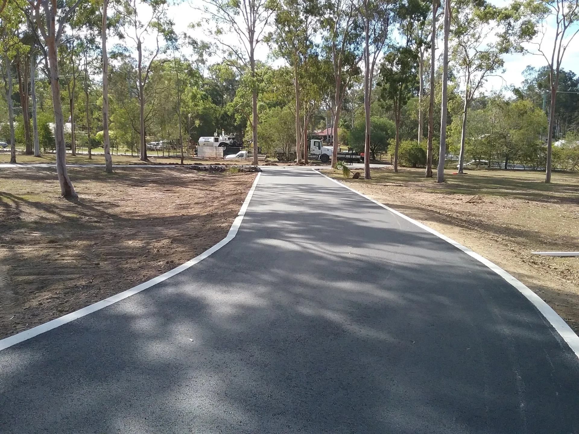 Asphalt Edging in the Park — Asphalt and Concreting Services and Solutions in Logan Village, QLD