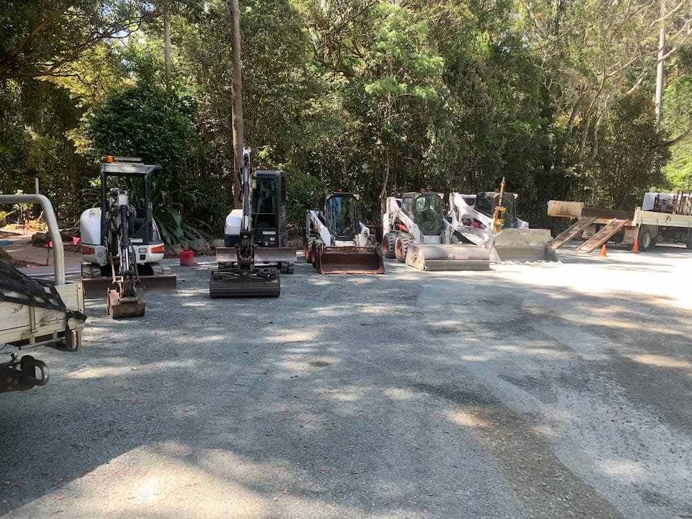 Fleet of Machinery — Asphalt and Concreting Services and Solutions in Logan Village, QLD